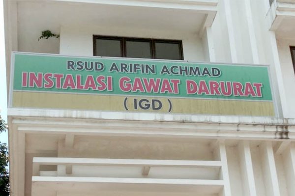 Dua Pasien MSD Setelah Diresusitasi, Total 56 Pasien Ditangani IGD RSUD Arifin Achmad