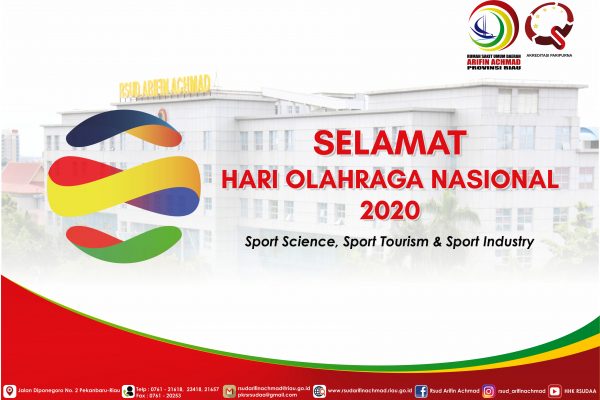 Bersempena dengan Hari Olahraga Nasional ke -37, RSUD Arifin Achmad Provinsi Riau bagikan manfaat berjalan kaki