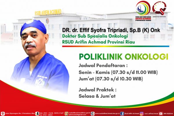 Ayo intip pelayanan kanker RSUD Arifin Achmad Provinsi Riau