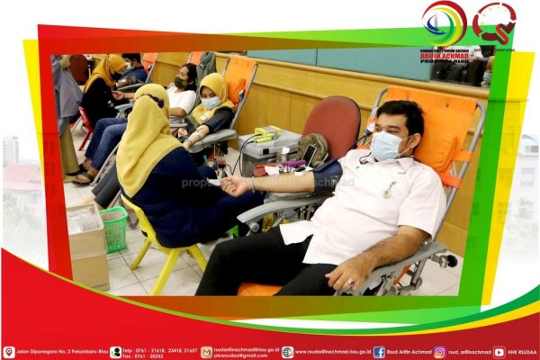 RSUD Arifin Achmad Provinsi Riau Gelar Donor Darah Bersama PMI Kota Pekanbaru