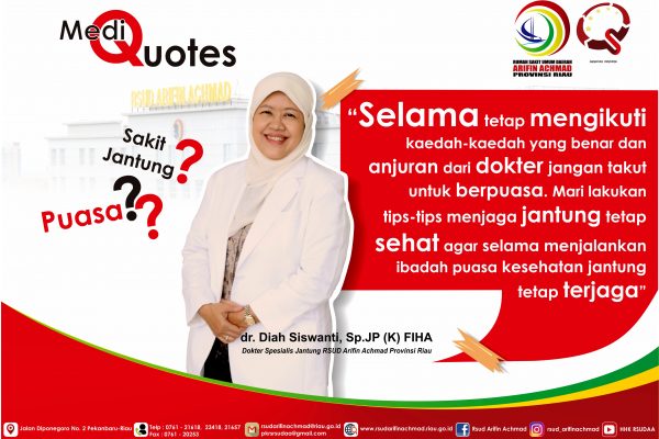 Ayo tetap jaga jantung tetap sehat selama berpuasa