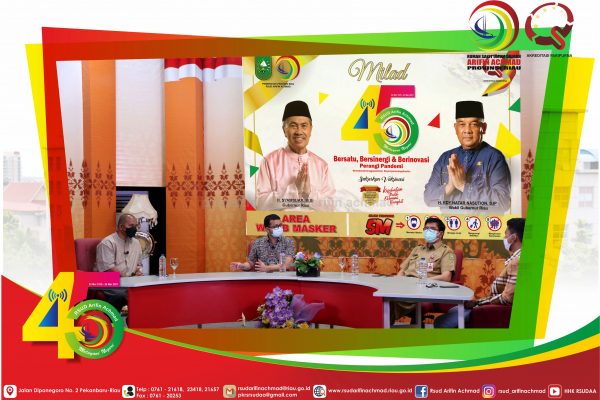 Dialog Khusus Tema HUT RSUD Arifin Achmad Provinsi Riau “Bersatu, Bersinergi dan Berinovasi Perangi Pandemi”.