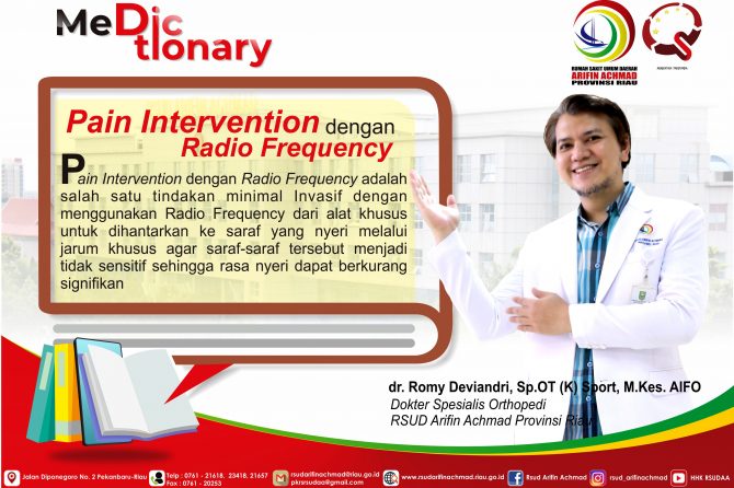 ” Pain Intervention dengan Radio Frequency ” kurangi rasa nyeri dan bisa langsung beraktivitas