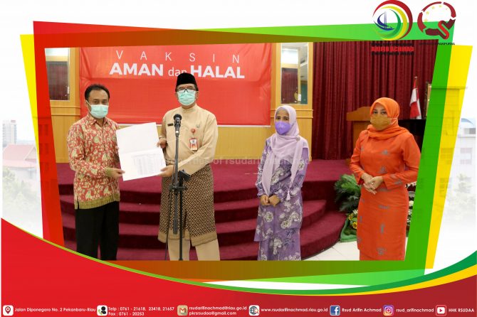 RSUD Arifin Achmad Provinsi Riau gelar serah terima Perawat Relawan Covid-19 demi tingkatkan pelayanan