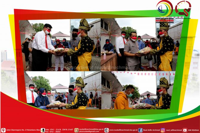 Dihari kemerdekaan, Tenaga Kesehatan RSUD Arifin Achmad Provinsi Riau terima bantuan buah segar dari Gubernur Riau