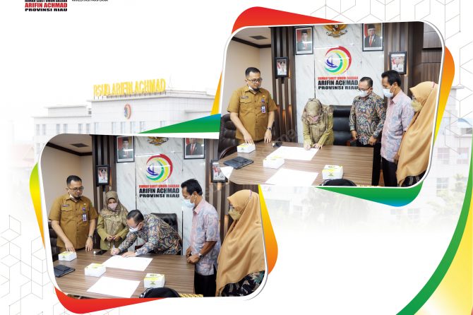 RSUD Arifin Achmad Provinsi Riau terima kunjungan Dinas Kesehatan dan UPT RSUD Kab. Meranti