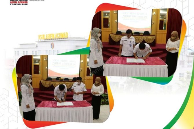 Serah terima jabatan Kepala Bagian Umum RSUD Arifin Achmad Provinsi Riau