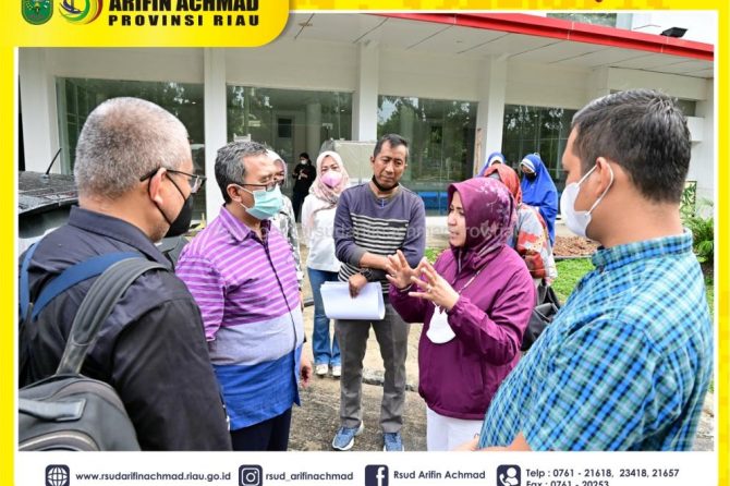Kunjungi RSUD Arifin Achmad Provinsi Riau, Dirjen Yankes Kemenkes RI harap pembangunan Gedung Jantung dapat segera selasai.