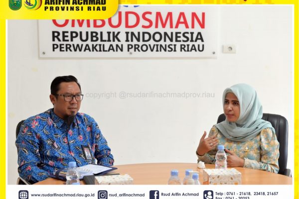 Direktur RSUD Arifin Achmad Provinsi Riau kunjungi Ombudsman Provinsi Riau