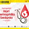 RSUD Arifin Achmad Provinsi Riau mengucapkan selamat memperingati Hari Hemophilia Sedunia tahun 2023