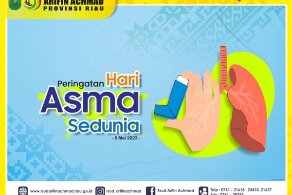 RSUD Arifin Achmad Provinsi Riau mengucapkan “Selamat memperingati Hari Asma Sedunia Tahun 2023”.