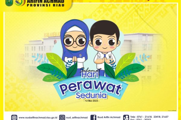 RSUD Arifin Achmad Provinsi Riau mengucapkan “Selamat memperingati Hari Perawat Sedunia tahun 2023”.