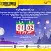 Pemberitahuan pelayanan yang ditiadakan pada libur Peringatan Hari Pancasila dan Cuti Bersama Hari Raya Waisak 1 – 2 Juni 2023.