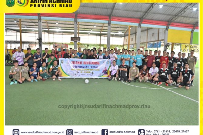 Meriahkan HUT yang ke – 47, RSUD Arifin Achmad Provinsi Riau gelar Turnamen Futsal