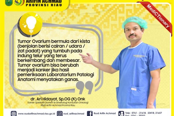 RSUD Arifin Achmad Provinsi Riau berhasil angkat tumor ovarium seberat 25 Kg