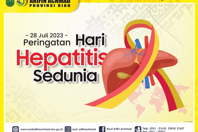 RSUD Arifin Achmad Provinsi Riau mengucapak selamat memperingati “Hari Hepatitis Sedunia Tahun 2023”
