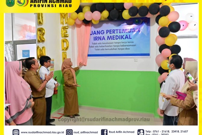 RSUD Arifin Achmad Provinsi Riau resmikan Ruang Pertemuan dan Training Unit Irna Medikal