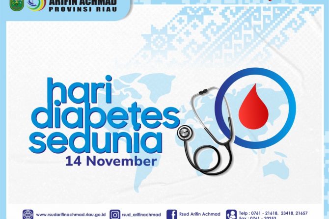 RSUD Arifin Achmad Provinsi Riau mengucapkan selamat memperingati Hari Diabetes Sedunia Tahun 2023