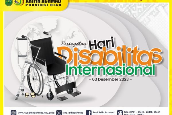 RSUD Arifin Achmad Provinsi Riau mengucapkan Selamat memperingati Hari Disabilitas Internasional 2023