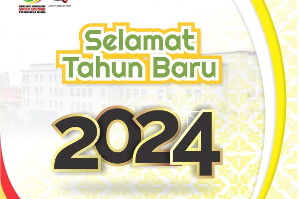RSUD Arifin Achmad Provinsi Riau mengucapkan selamat Tahun Baru 2024