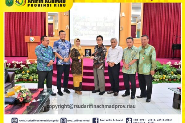 RSUD Arifin Achmad Provinsi Riau terima kunjungan Setda Pemkab Inhil tentang penetapan RS sebagai UPT bersifat Khusus