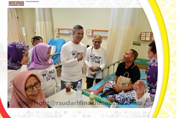 RSUD Arifin Achmad Provinsi Riau dan POI Riau bersama – sama peringati Hari Kanker Sedunia