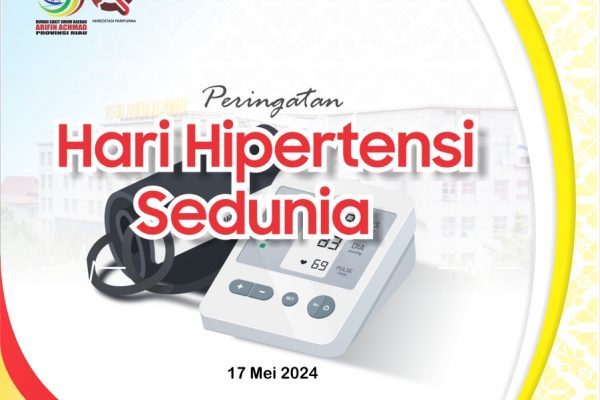 RSUD Arifin Achmad Provinsi Riau mengucapkan Selamat memperingati hari Hipertensi Sedunia tahun 2024