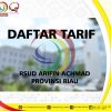 Daftar Tarif RSUD Arifin Achmad Provinsi Riau