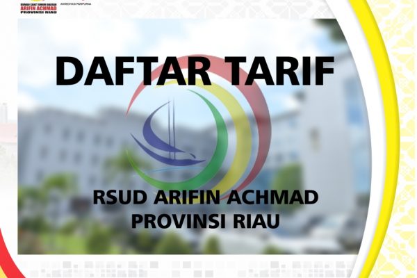 Daftar Tarif RSUD Arifin Achmad Provinsi Riau