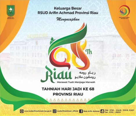 Tahniah,, Selamat hari jadi Provinsi Riau yang ke – 68 Tahun