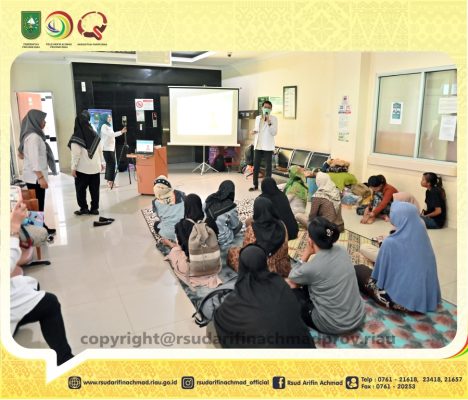 RSUD Arifin Achmad Provinsi Riau gelar penyuluhan tentang paru – paru basah (Pneumoni)